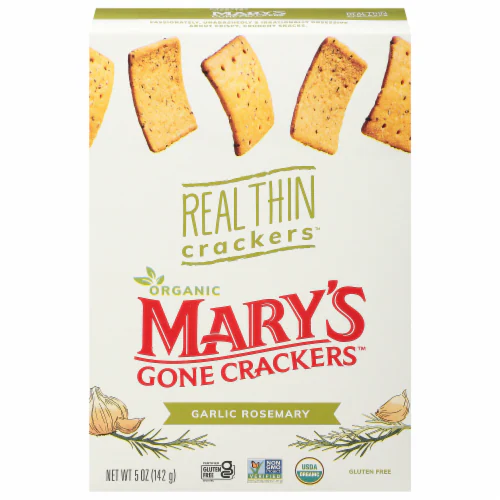 Craquelins minces ail romarin bio - Mary's Organic Crackers