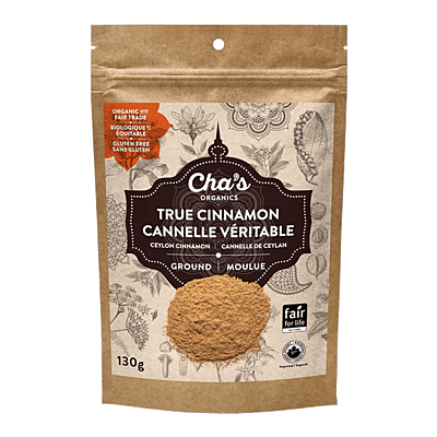 Cannelle véritable moulue bio - Cha's Organics
