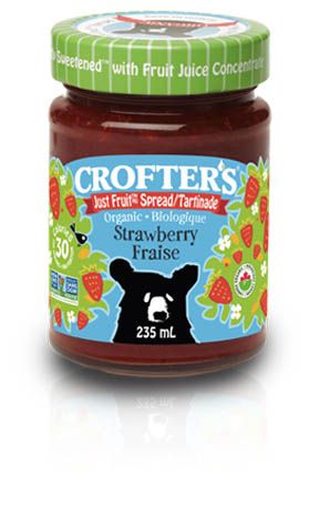 Tartinade Juste Fruit fraise bio - Crofter's