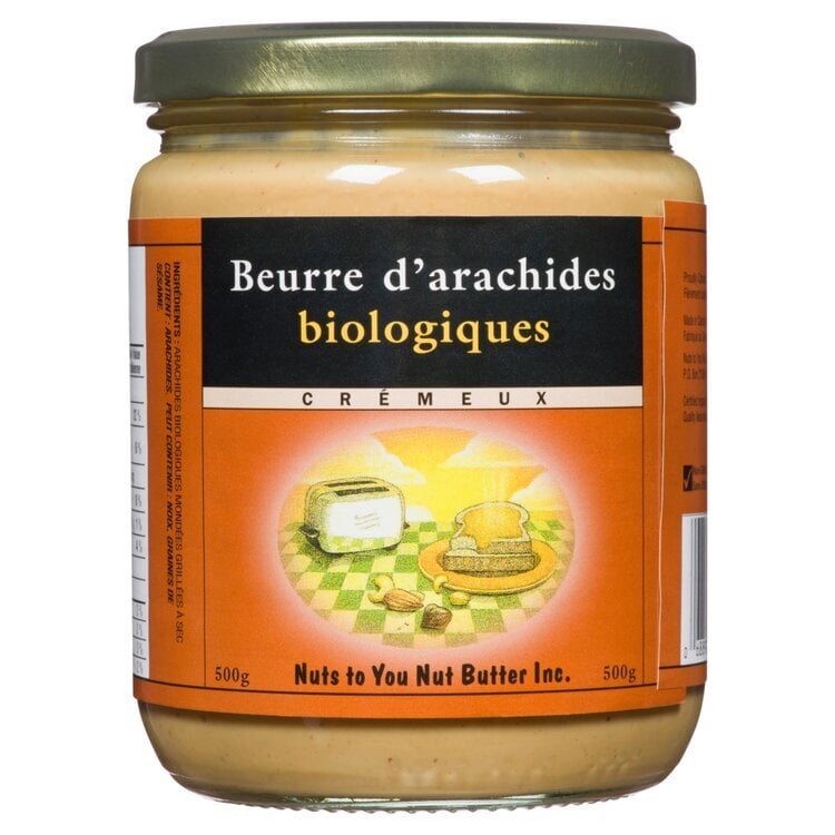 Beurre d'arachides crémeux bio - Nuts to you Beurre d'arachides crémeux bio - Nuts to you