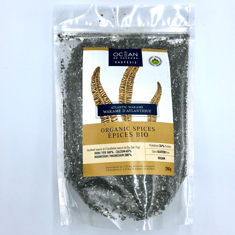 Wakame d'Atlantique (flocons) bio - Océan de saveurs Wakame d'Atlantique (flocons) bio - Océan de saveurs