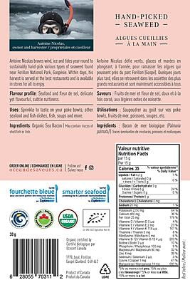 Bacon de mer dulse (flocons) bio - Océan de saveurs Bacon de mer dulse (flocons) bio - Océan de saveurs