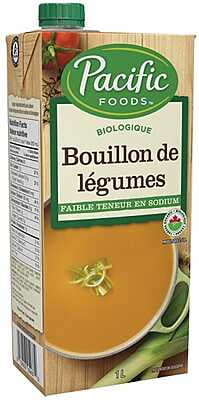 Bouillon de légumes (faible en sodium) - Pacific