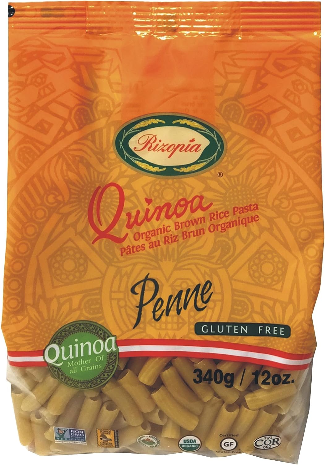 Penne riz brun et quinoa bio - Rizopia