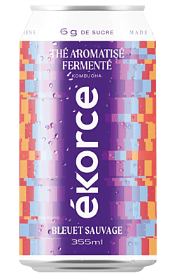 Kombucha Bleuet Sauvage - Ékorce Kombucha